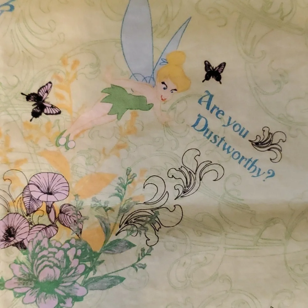 Disney Tinkerbell Green and Purple‎ Pillowcase